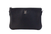 Burberry Peyton Monogram Black Leather Pouch Crossbody Bag Purse -  Luxury Cross Body Bag for Women -  Burberry.